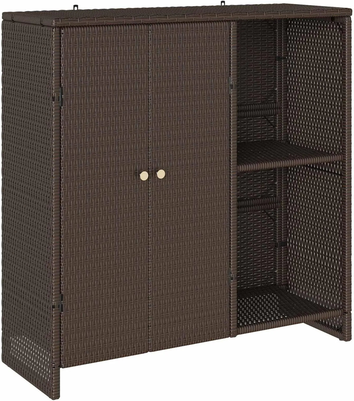 Szafka do przechowywania Brązowy 100 x 36 x 102 cm: z technorattanu, 100 × 36 × 102 cm