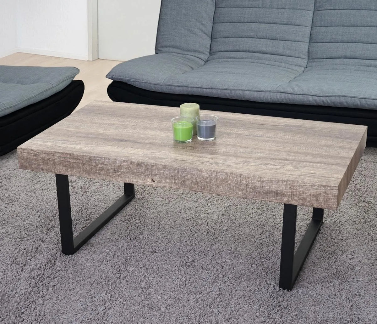 Stolik kawowy i ława do salonu – T576, 40 × 110 × 60 cm, z metalu