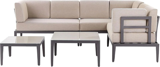 Sofa narożna – beżowy