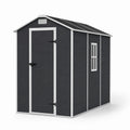 Domek ogrodowy z tworzywa sztucznego 213 cm x 130 cm x 185 cm Antracytowy